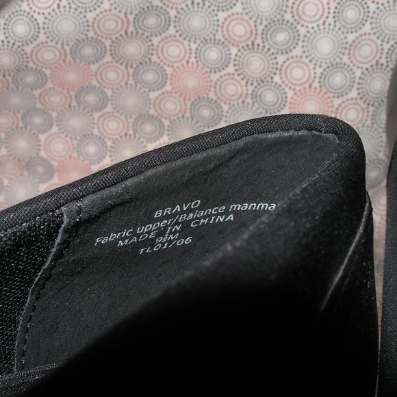 LIz Claiborne Flex Women's Shoes Pumps 9 1/2M Black Square Toe Slip On - Picture 6 of 9